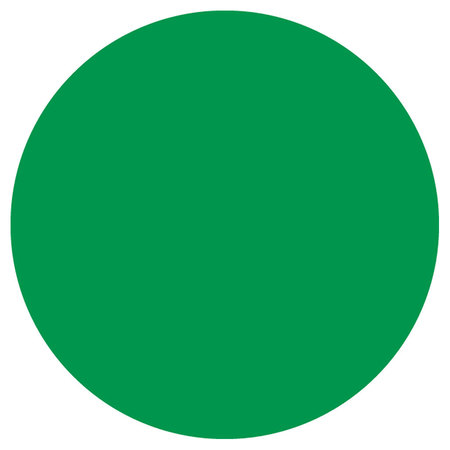 IDENTITY GROUP Circle Decal, Green, 15", 8616XGR 8616XGR